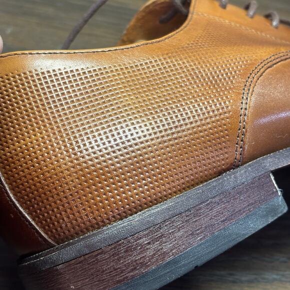 Florsheim Postino Cap Toe Oxford Shoes 10.5D Brown Cognac Dress Leather Lace Up main image 6